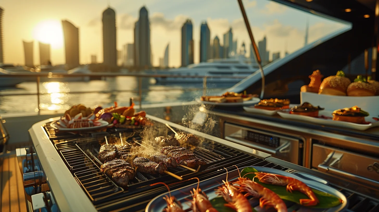 Кейтеринг на яхте в Дубае